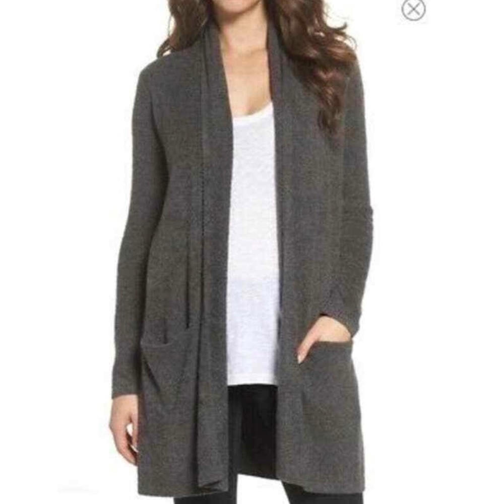 Barefoot Dreams CozyChic Lite Coastal Hooded Cardigan